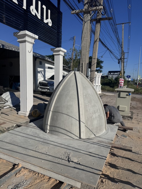 ร้านบัวปูนปั้น เสาโรมัน ขอนแก่น